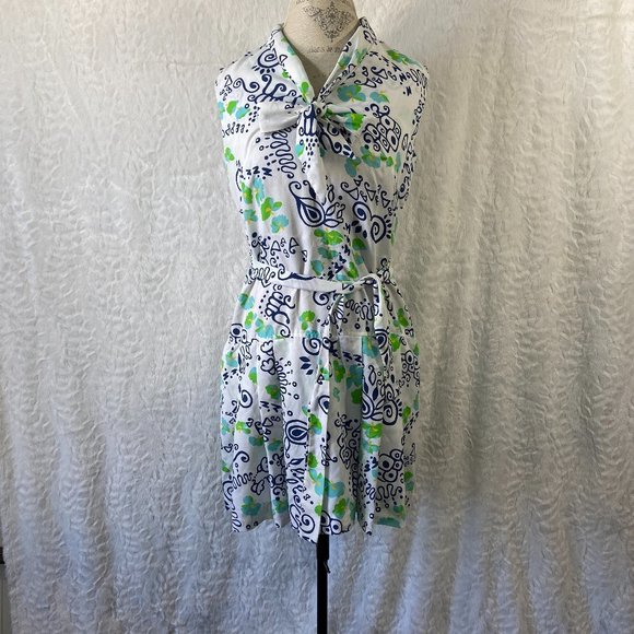 Vintage Pants - Vintage 60's Romper Culottes Liberty Circle Scooter Dress MOD Pattern Geometric